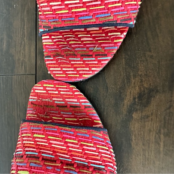 J CREW Raffia Low Block Heel Mule Slides - Picture 3 of 6